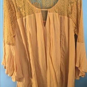 Boho Yellow Umgee Top